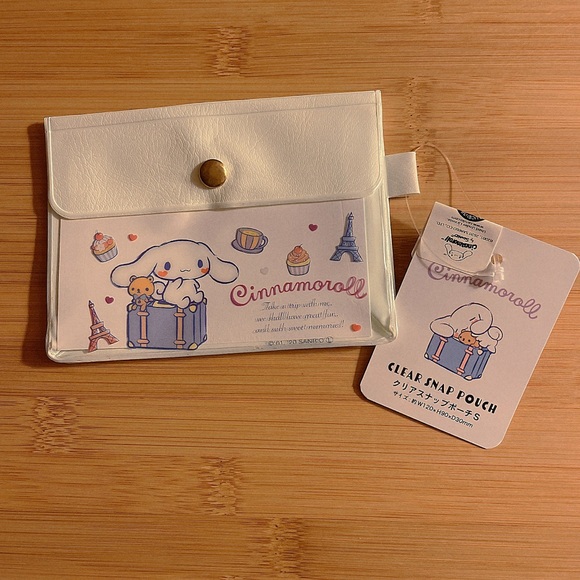 🎉3/$30 NEW Sanrio Cinnamoroll Card Holder Coin Purse Wallet - Picture 1 of 9